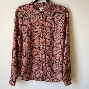 jcrew mercentile printed top